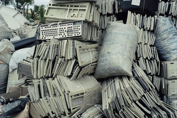 Mixed computer scrap in a recycling yard in Bangalore, the IT capital of India, from the series E-wastelands. Sophie Gerrard, 2006
